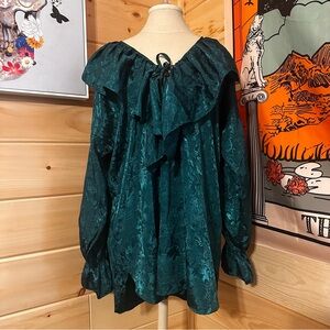 Vtg Victoria’s Secret Green Babydoll Gown